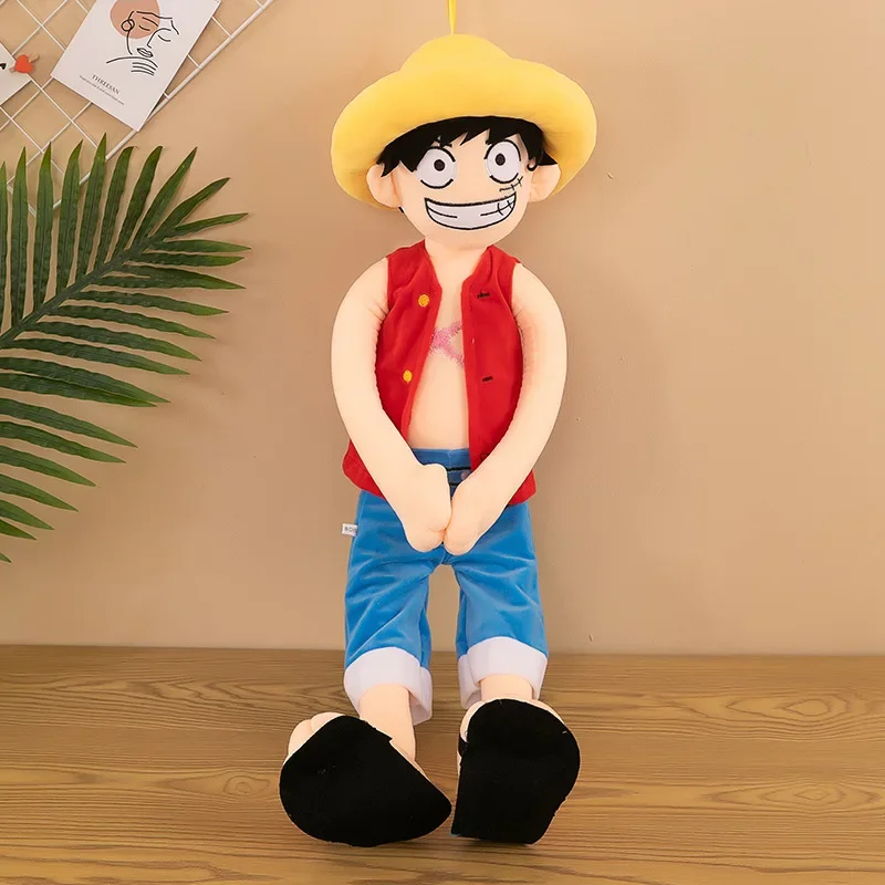

New Large size One Piece Funny Luffy Cute Creative Anime Cartoon Doll Boys and Girls Fashion Plush Toy Decoration Holiday Gift