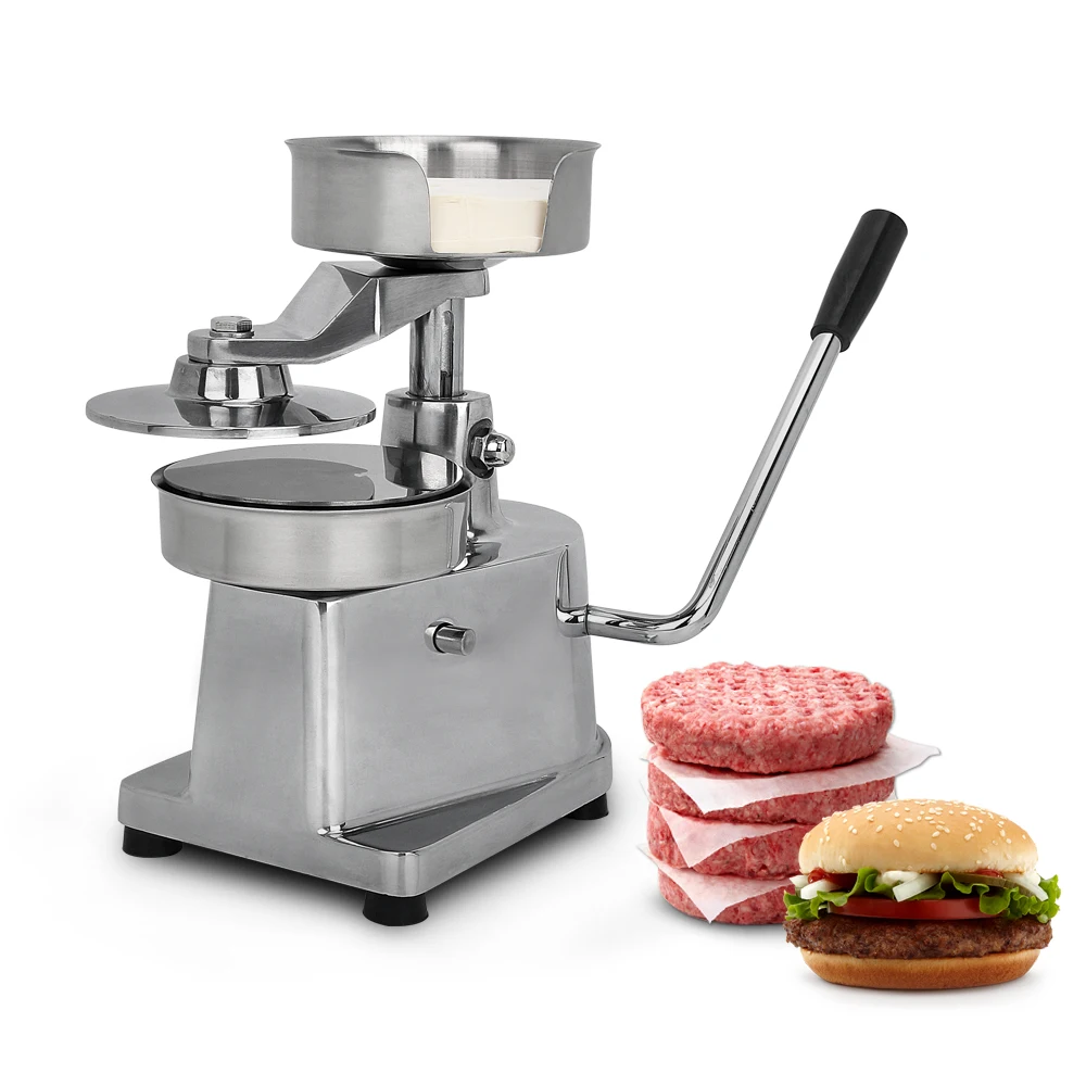 ITOP 100mm-150mm Manual Hamburger Press Burger Forming Machine Round Meat Shaping Burger Patty Maker Aluminum Machine Heavy Duty