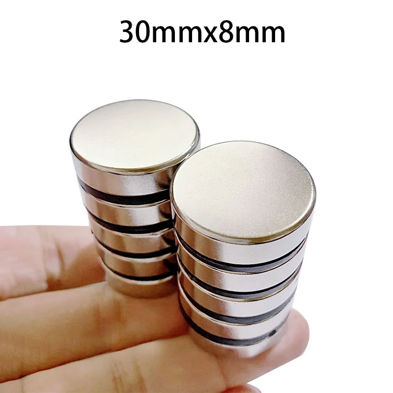 1/2/5/10/15PCS 30x8mm neodym magnetem 30mm x 8mm N35 ndfeb kolo super sytý silná trvalý magnetický imanes disk