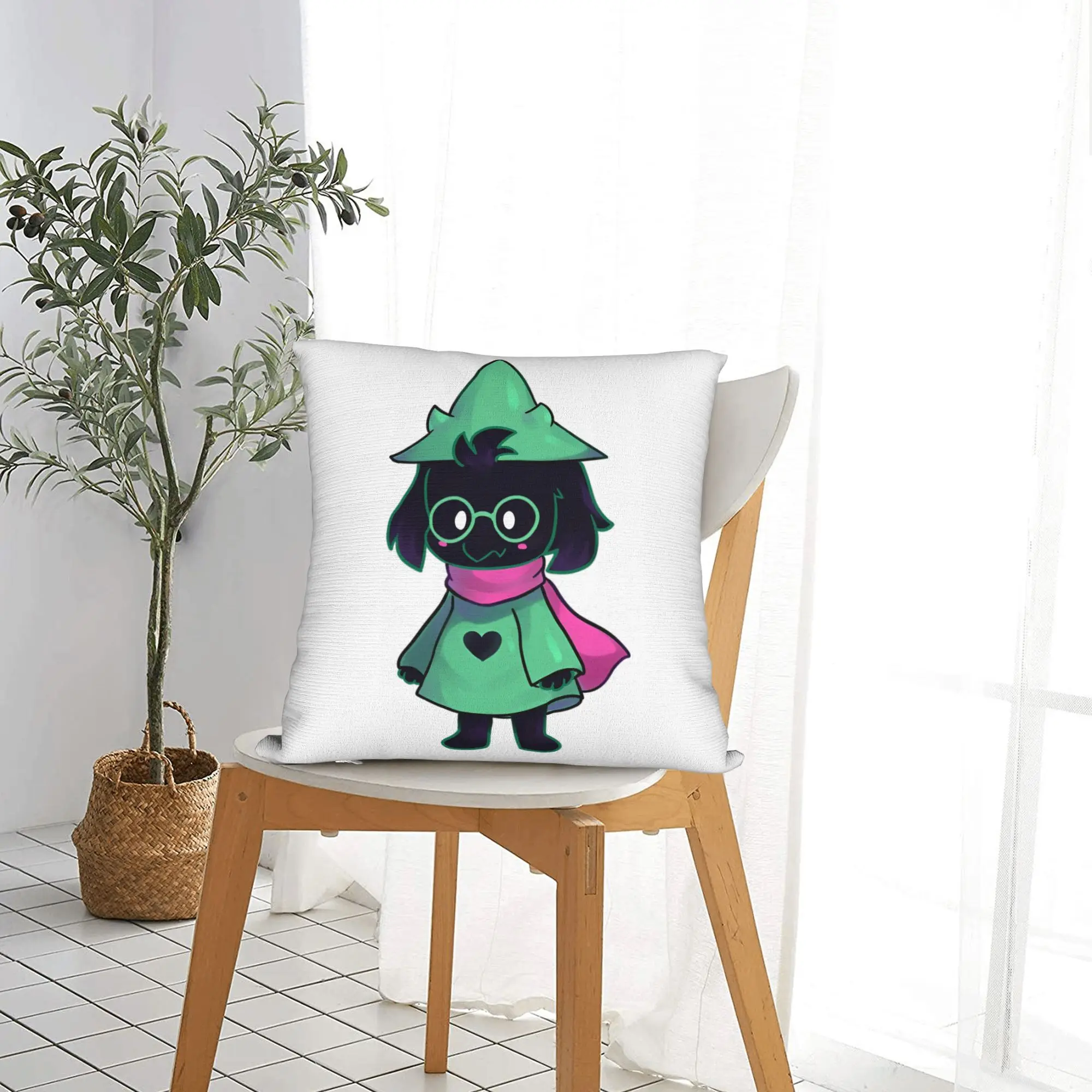 Deltarunes Kris Ralsei Susie Pillowcase Printing Cushion Cover Decor  Throw Pillow Case Cover Home Zippered