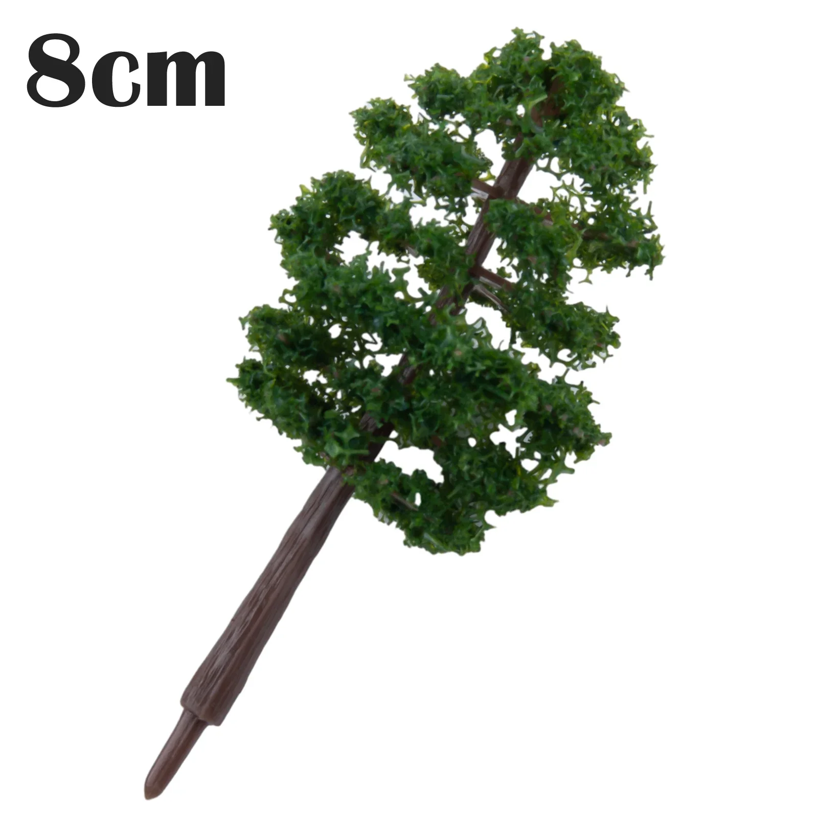 20pcs 8cm Plastic Model Train Artificial Miniature Tree Scenery Railroad Decoration Building Landscape Accessories Toys For Kids