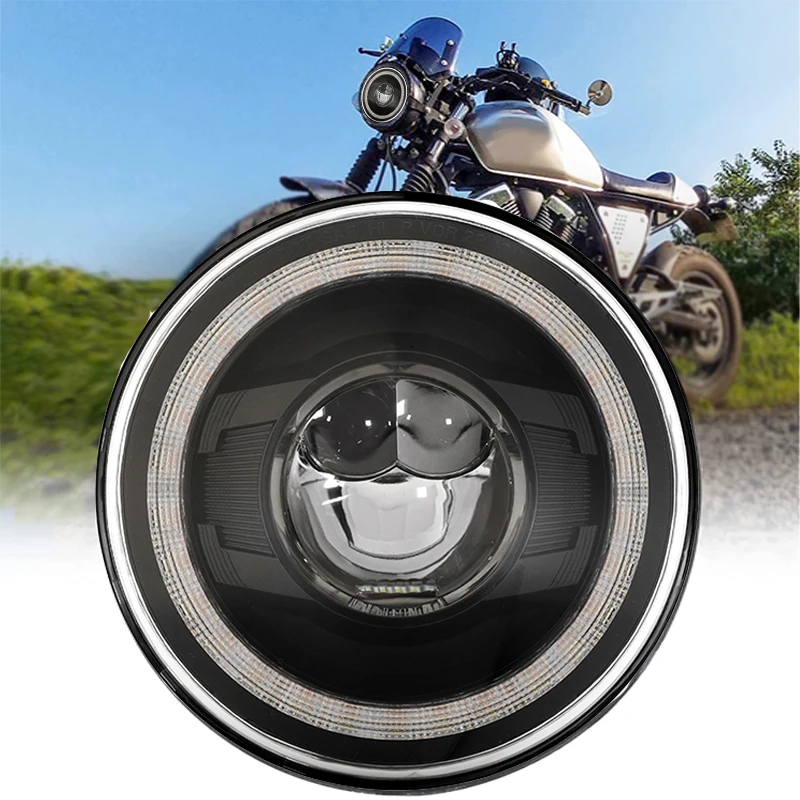 7 Inch Round LED Car Motorcycle Headlight For Harley Touring Ultra Classic Electra Street Glide Road King Yamaha DRL Hi/Low Beam