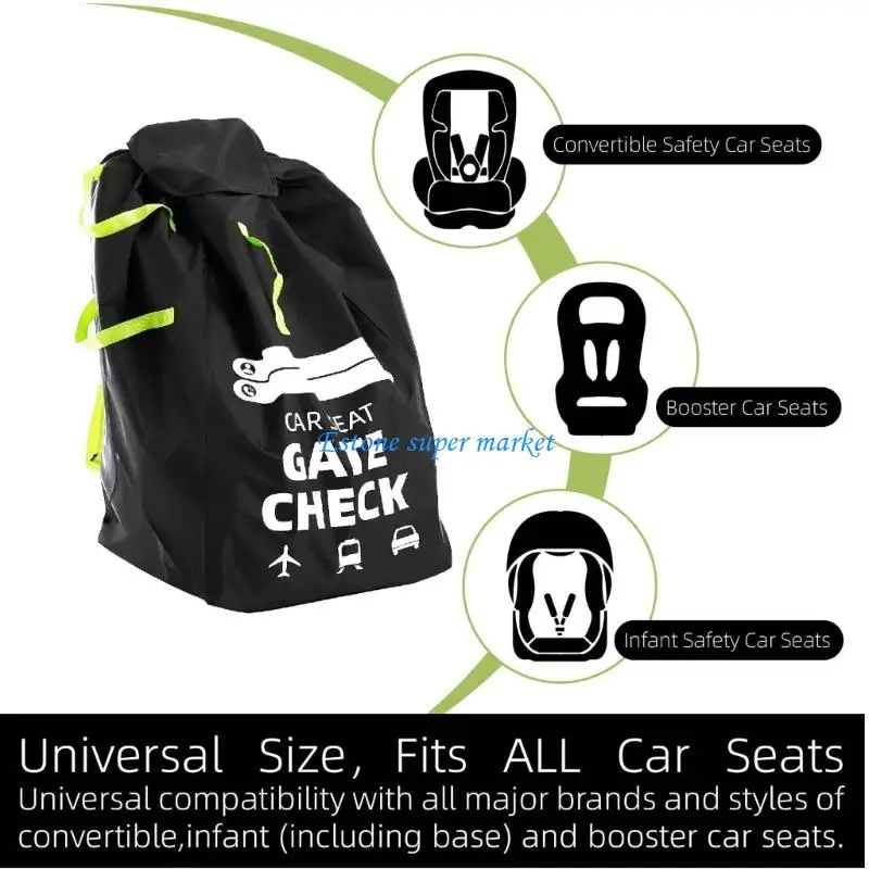 090B حقيبة حمل مقعد السيارة سهلة التنظيف للرضع مع تصميم مريح لحزام المقبض