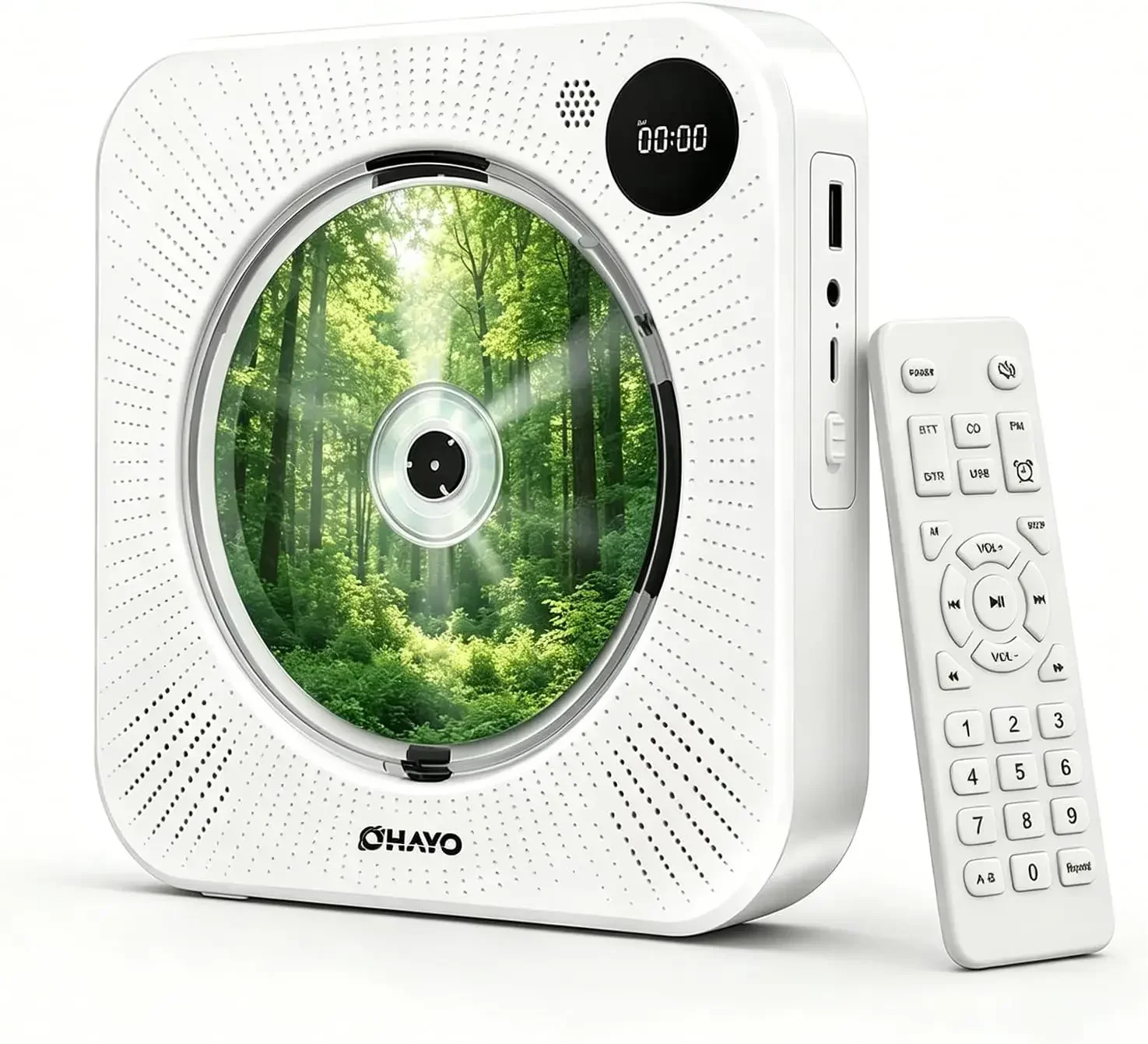 Portable CD Player Bluetooth CD Players for Home Rechargeable Desktop Wall Portable CD Player USB Type-C