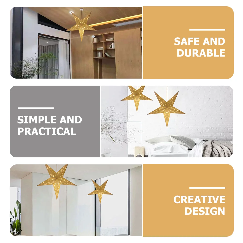 Paper Chandelier Star Shaped Lamp Shade Exquisite Light Shade for Room paper lamp shade star shaped lampshade