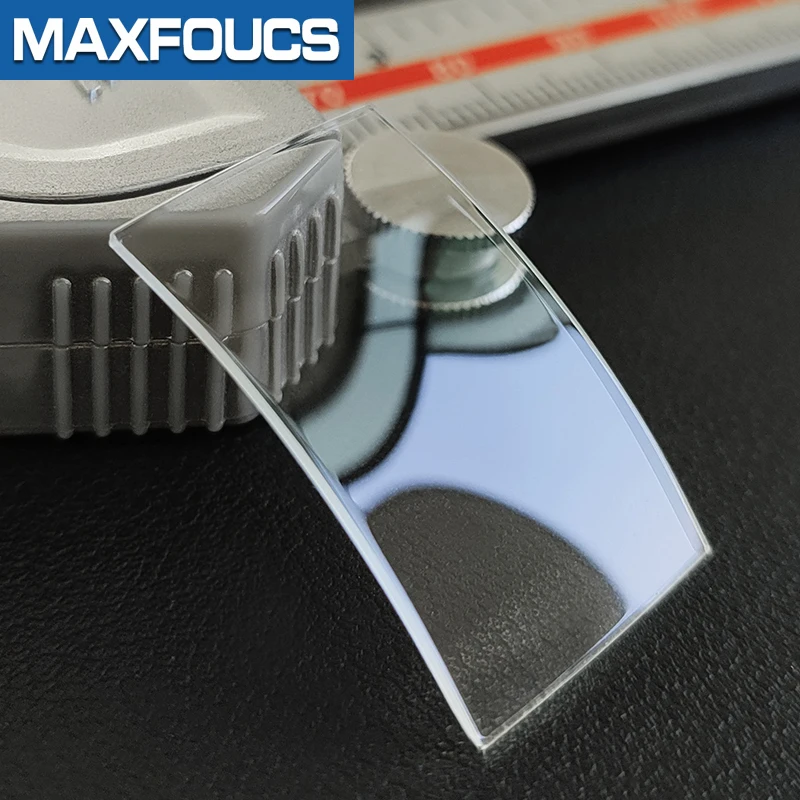 Square Double Bridge Mineral Glass For CTR TANK 2442 2415 2441 1740 2505 White Transparent Watch Crystal Repair Parts