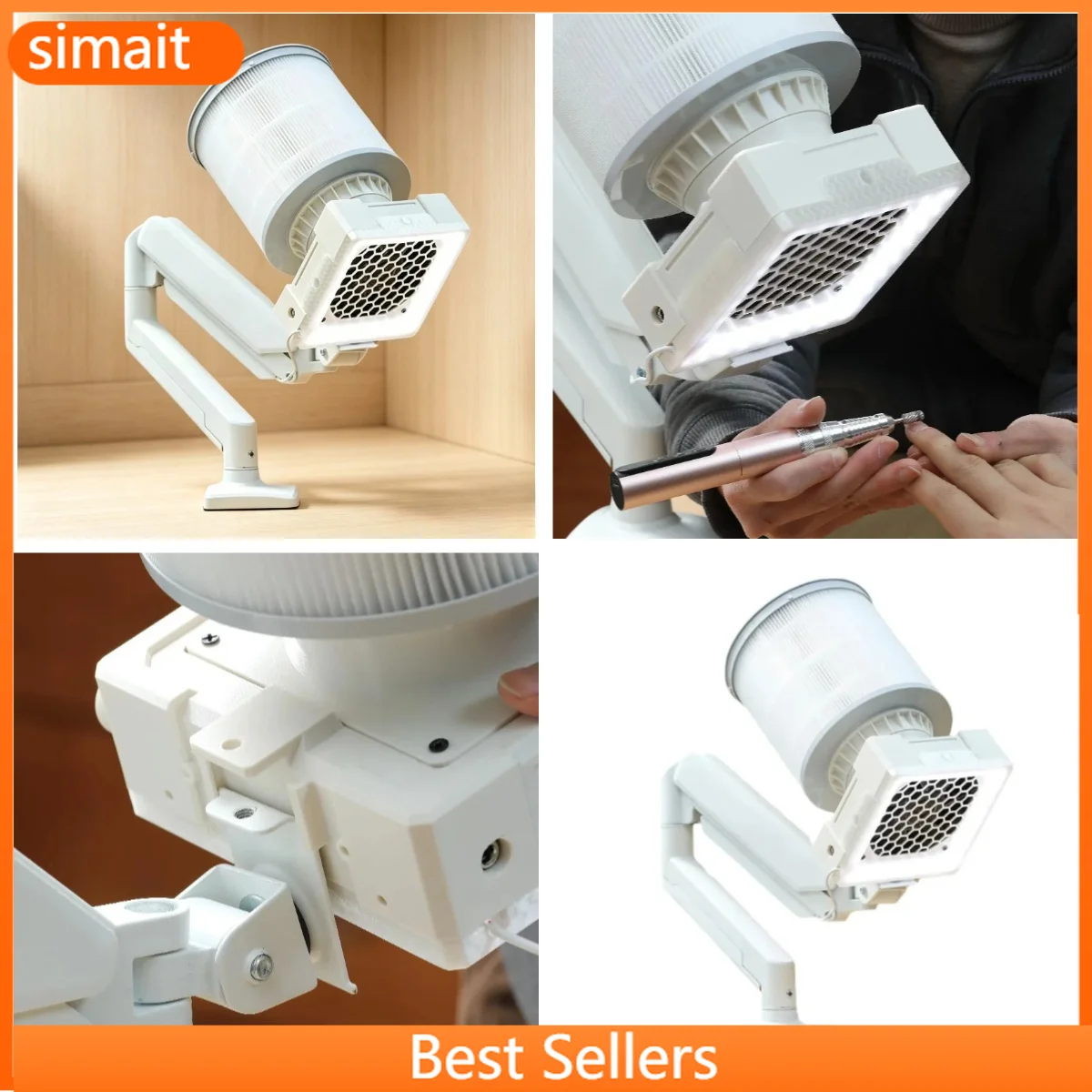 Portable Vertical Nail Vacuum Dust Collector Extractor Fan for Manicure Pedicure Salon