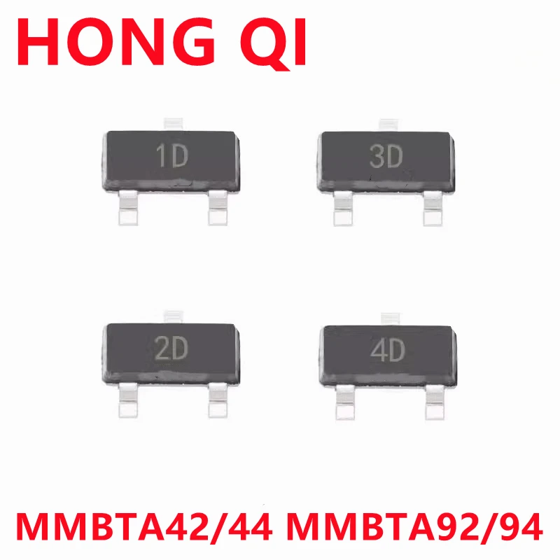 100PCS MMBTA42 1D MMBTA92 2D MMBTA44 MMBTA44LT1G 3D SOT-23 MMBTA94 4D MMBTA94LT1G SOT23 NEW Transistor
