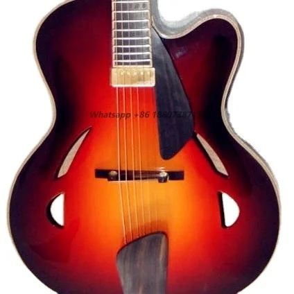 Yunzhi Maple Jazz Guitars Customizable Acoustic Electric Guitar
