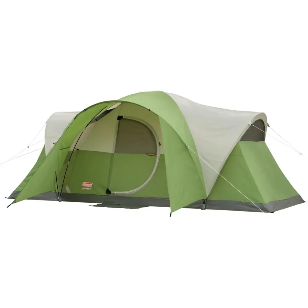 

Family Tent with Waterproof Rainfly & Expandable Carry Bag, Spacious Tent Fits 3 Queen Airbeds, Sets Up in 15 Minutes