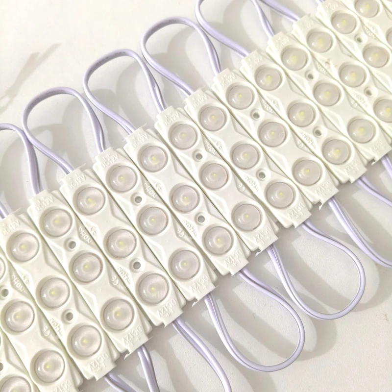 20PCS 12V Waterproof 2835 3LEDs 1.5W Injection molding LED Module high lumen super bright led modules lighting