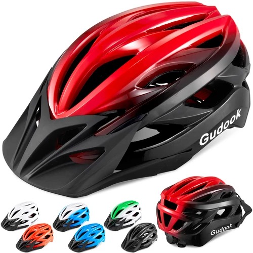 Casco de bicicleta para adultos, para hombres y mujeres, para ciclismo de montaña y carretera, con ajuste de dial y visera desmontable.