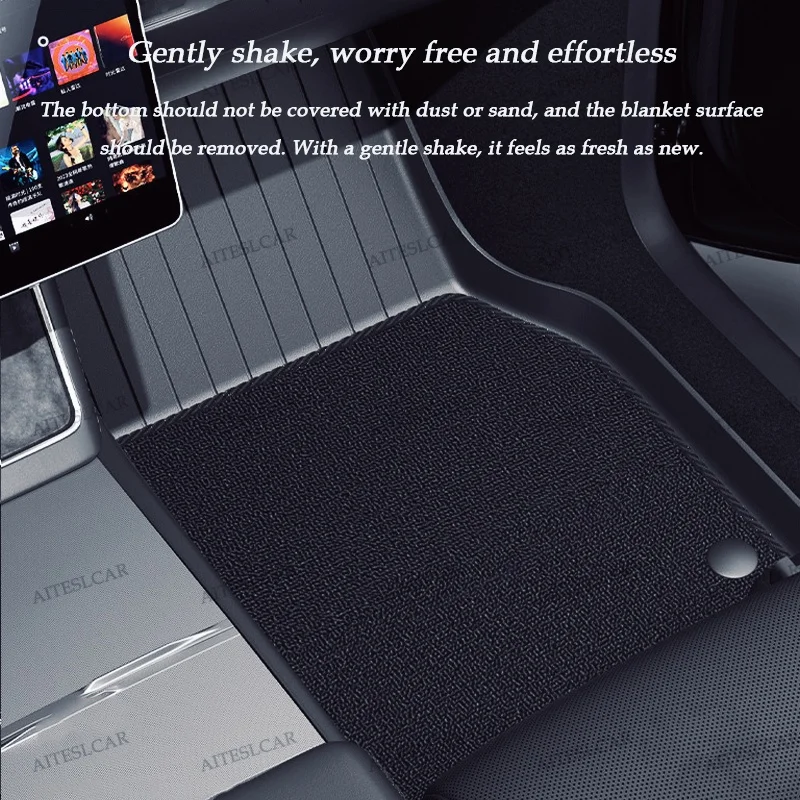 AITESLCAR For Tesla Floor Mat Model YL 2026 Car Trunk Mat Set Luggage Mat TPE Waterproof Anti-Slip Set LHD&RHD Floor Liner Mat