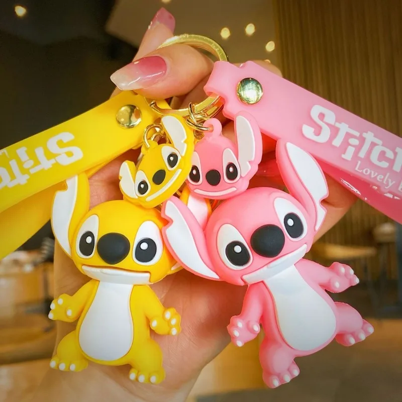 Креативный мультяшный брелок для куклы Disney Stitch, милый рюкзак, универсальные крутые и ценные украшения для мальчиков и девочек