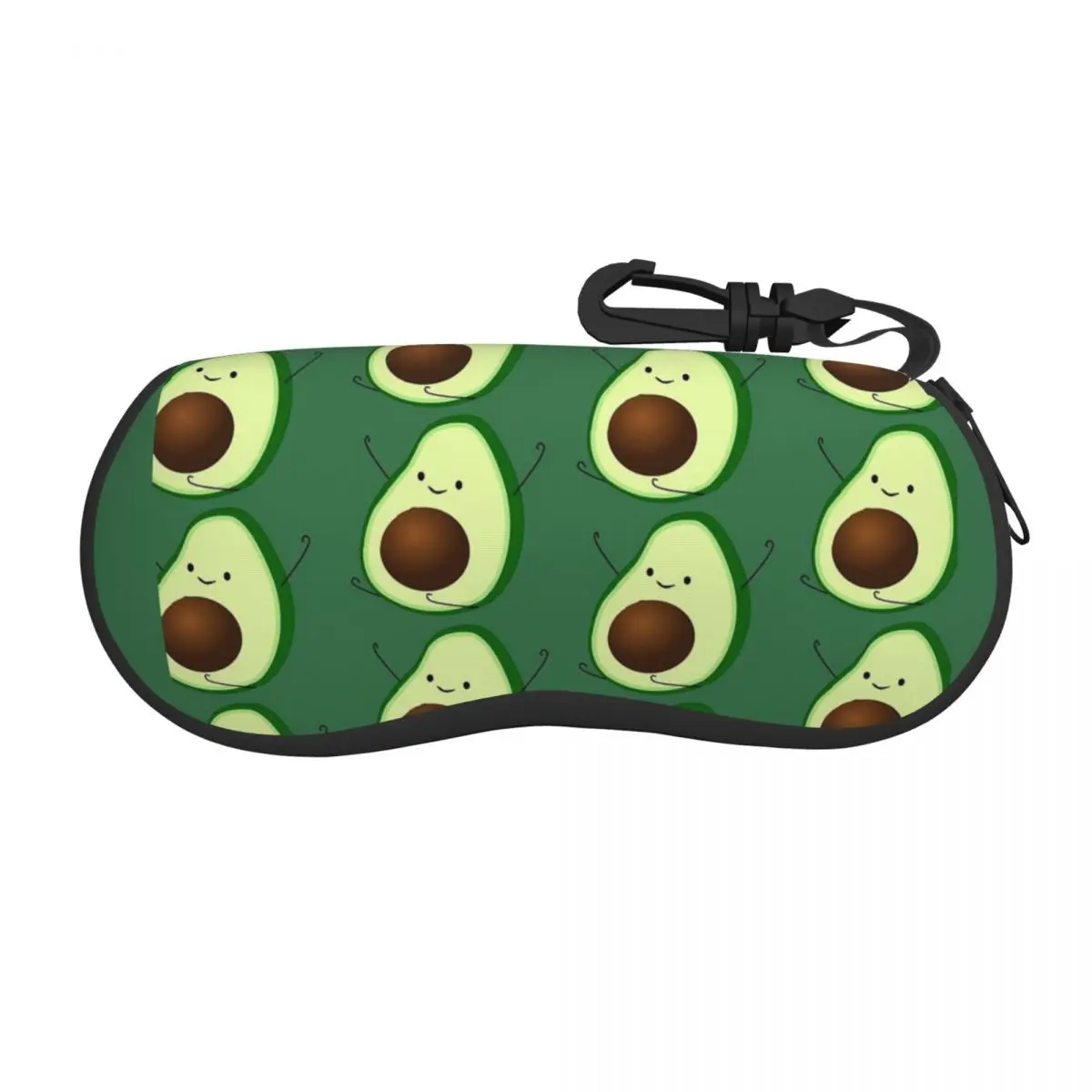 

Avocado Glasses Case Fashion Zipper Vegan Eyewear Storage Box Ultra Glasses Box