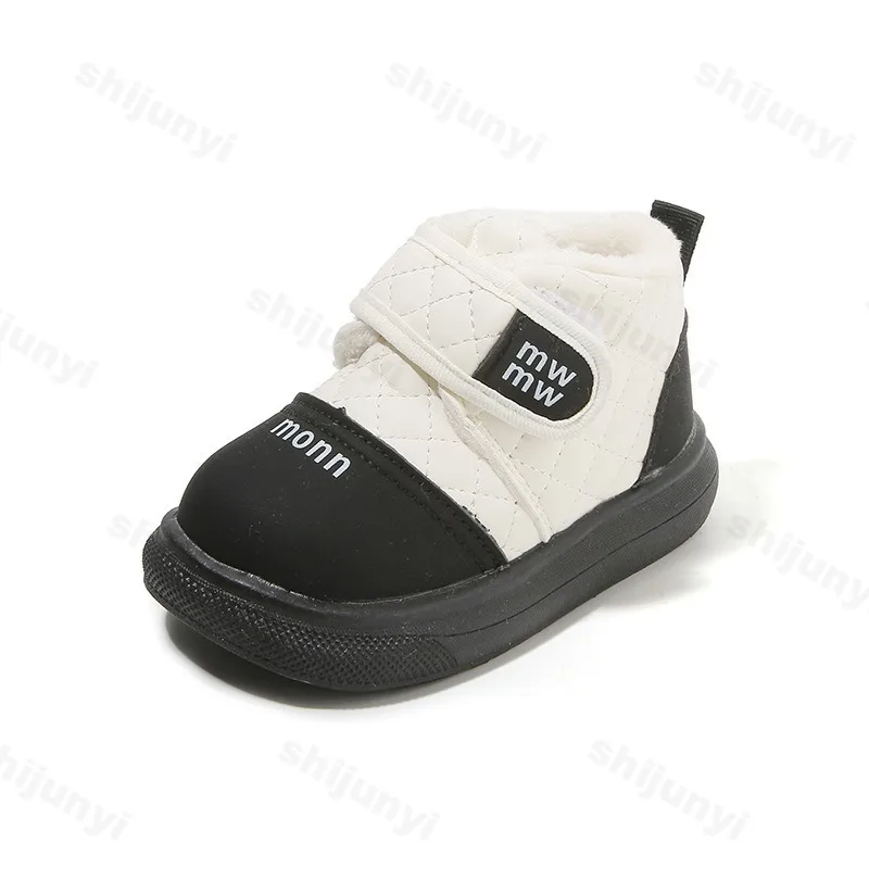 الشتاء الطفل الثلوج الأحذية 2025 الأطفال في الهواء الطلق الدافئة أفخم الأحذية القطنية طفل لينة سوليد عدم الانزلاق مريحة الباردة برهان الأحذية #6