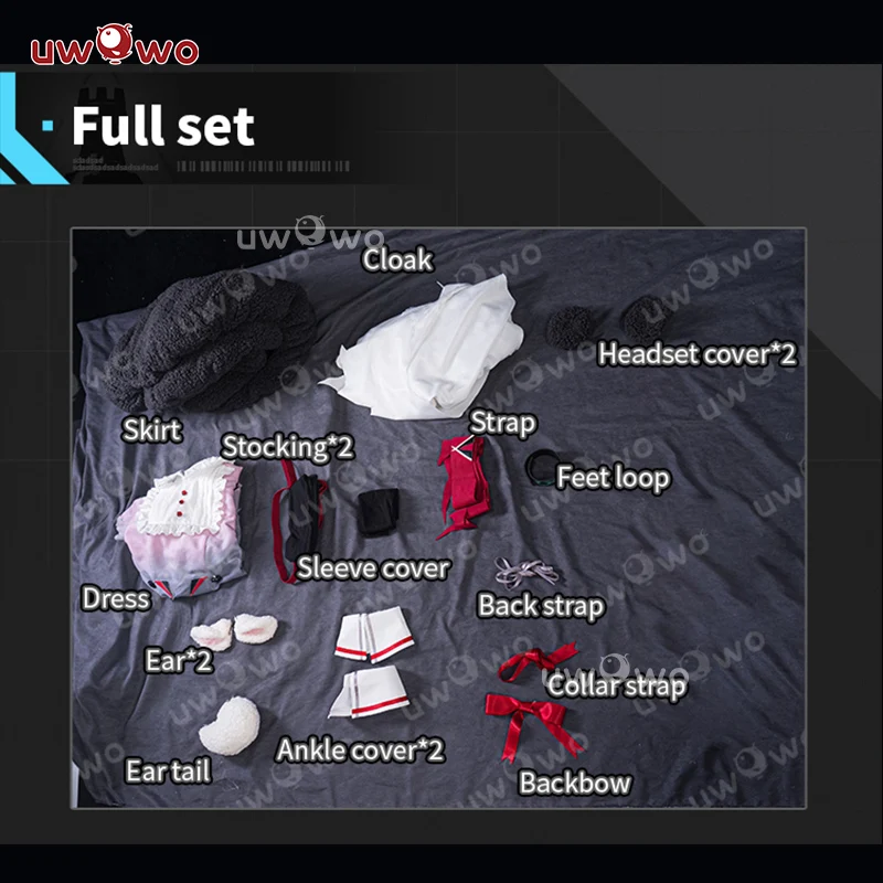 UWOWO Eyjafjalla Cosplay Game Arknightss Eyjafjalla Sheep Cosplay Costume with Mask Halloween Costumes