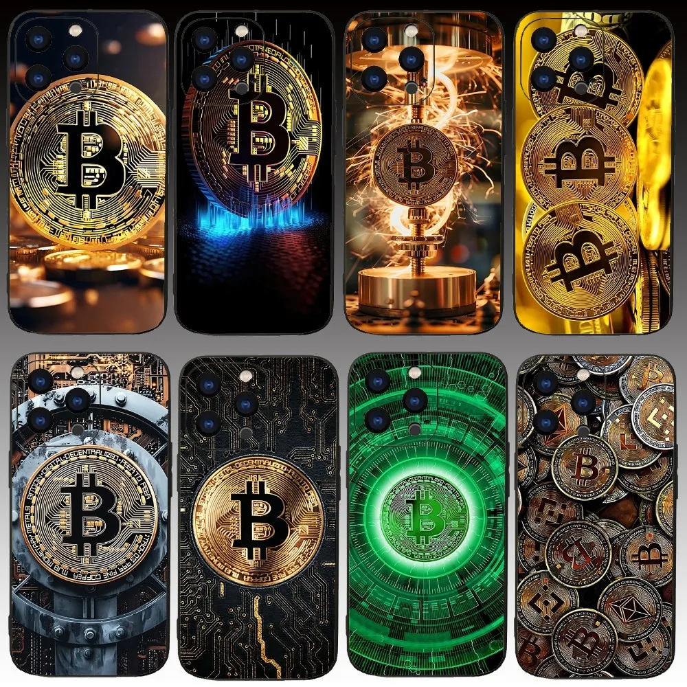 Bitcoin BTC Cool Money Phone Case For Iphone 15 11 13 14 Pro Max 7 8 Plus X Xr Xs Max Se2020 12mini Cover Case