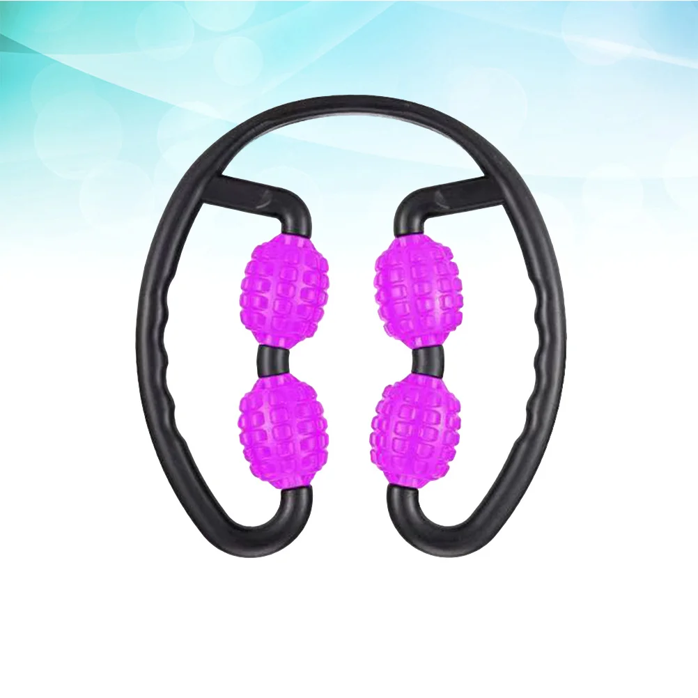 

360 Degree Leg Muscle Relaxation Roller Ring Clamp Four Wheel Fitness Equipments Adjustable Ergonomic Design Non Slip Handle