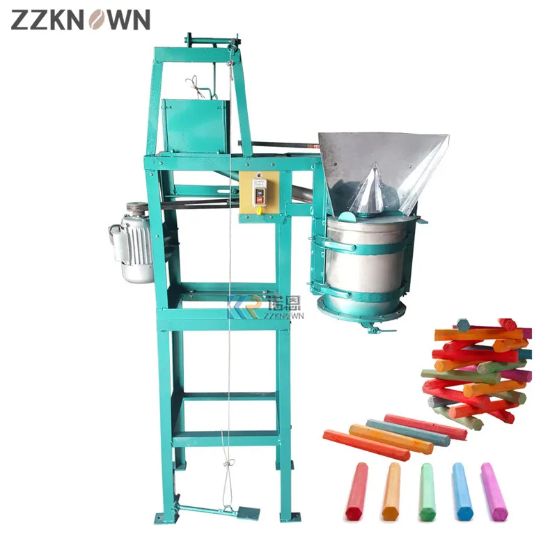 آلة صنع الطباشير المدرسية الأوتوماتيكية ذات 8 قوالب عالية السرعة، آلات تشكيل بثق الطباشير الملونة