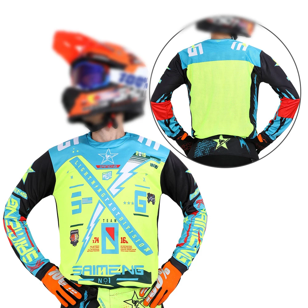 

Motocross Jersey racing Mens Women's Off-road MX DH BMX ATV MTB Enduro MOTO Motorcycle Dirt Bike XXXXL Long sleeved T-shirt