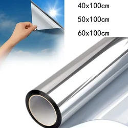 1/2M Way Mirror Glass Film Privacy Self Adhesive Sticker UV Reflective Heat Insulation Tint For Home Office