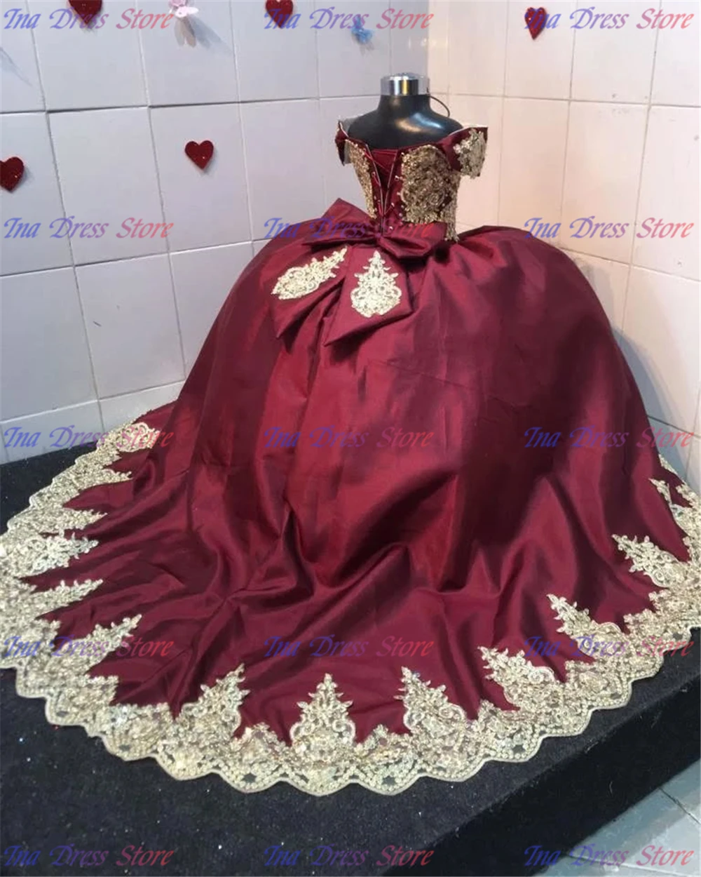

New Elegant Burgundy Flower Girls Dress Tulle Fluffy Bow Formal Evening Dresses For Kid Birthday Wedding For Bridesmaids Party