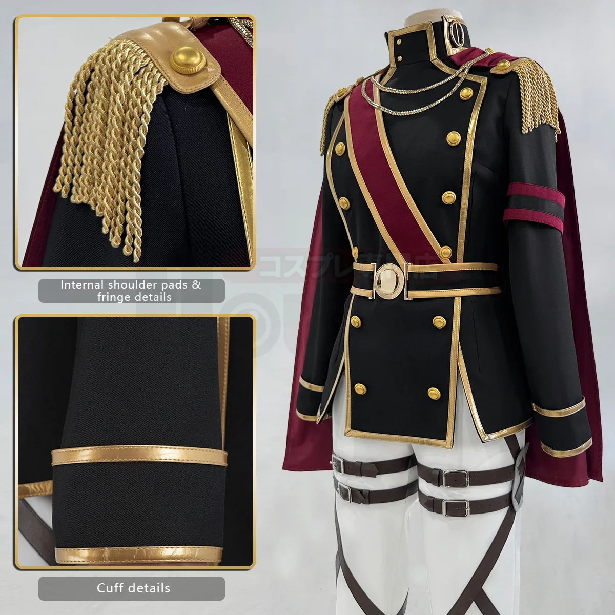 Cosplay Titan Anime Mikasa Ackerman Cosplay Costume Cloak Coat Pants Uniform Animation Convention 2025 Unisex Halloween Christma