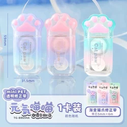 Creative Cat's Paw Correction Tape Gradient Color Ins Correction Tape Student Mini-Portable Correction Tape  Student Stationery