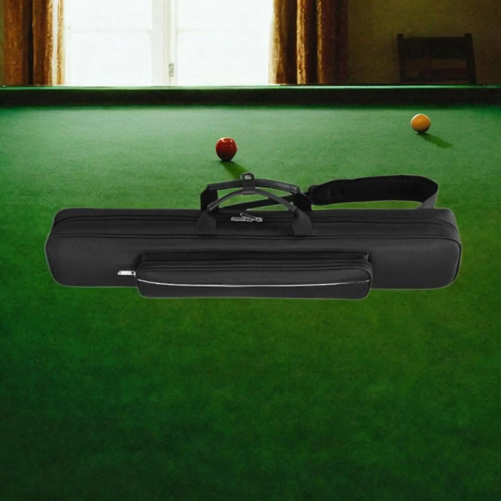 

Billiards Cue Storage Bag Soft Shoulder Strap Pool Cue Case Pouch for Snooker Cue and Accessories