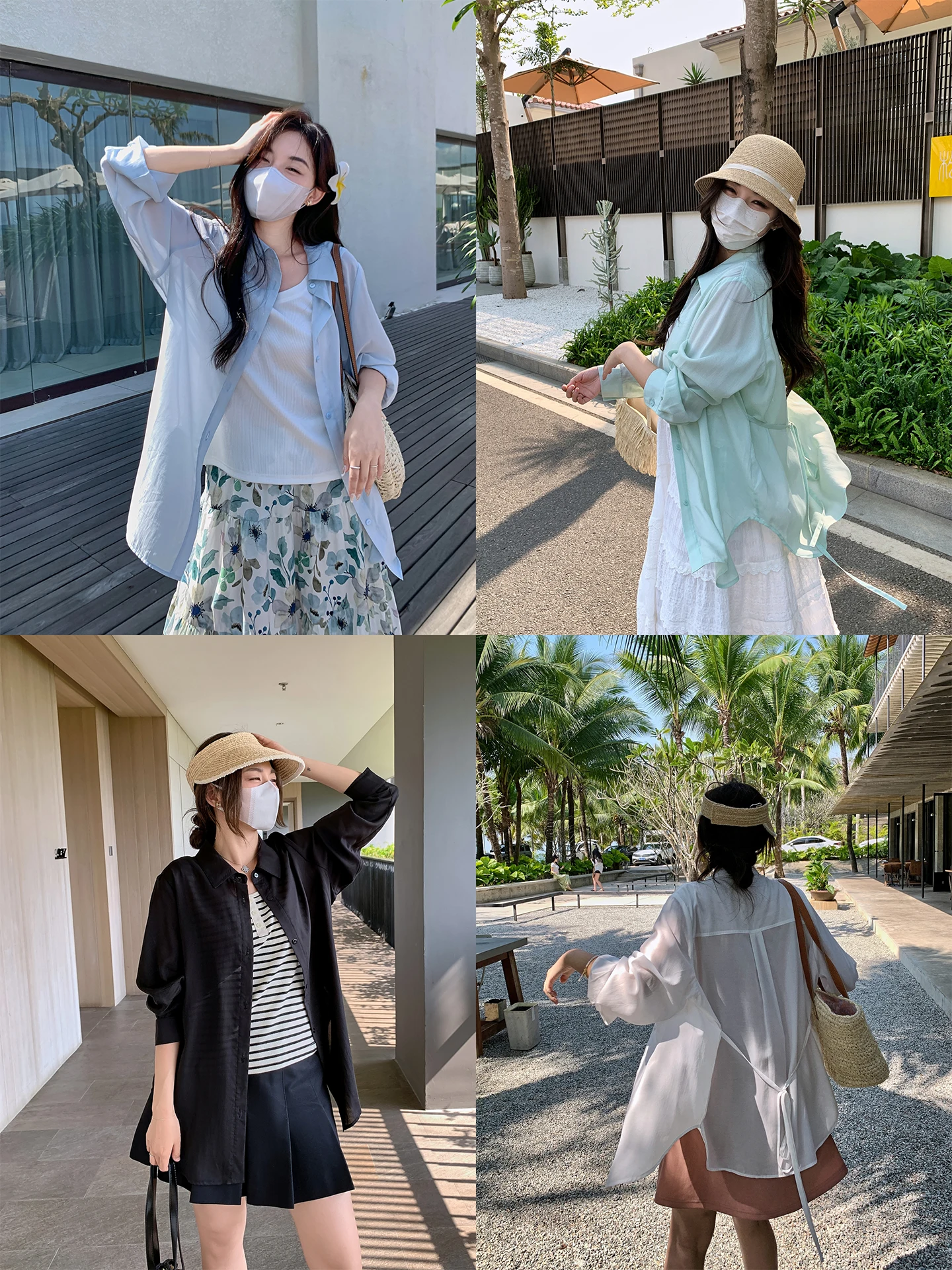 

Летний топ Masisi для полных женщин: повседневный, свободный крой, длинный рукав, защита от солнца, с поясом на завязках