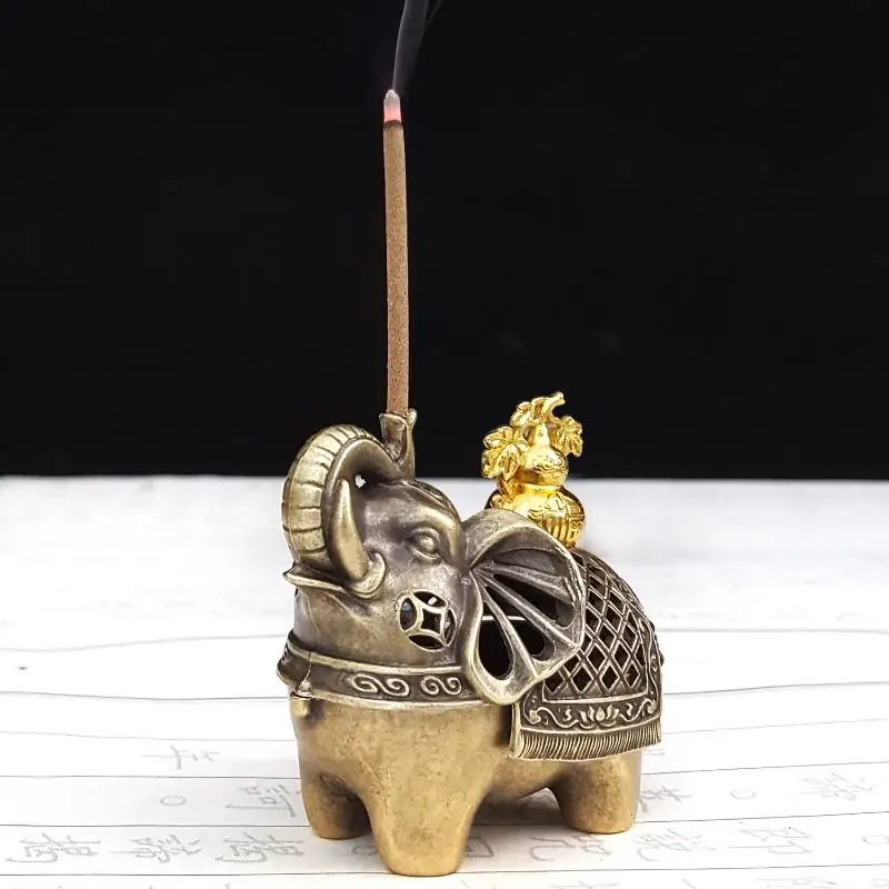 Alloy Incense Burner Hollow Out Mini Sandalwood Incense Burner Zen Aromatherapy Stove Tea Ceremony Home Decoration