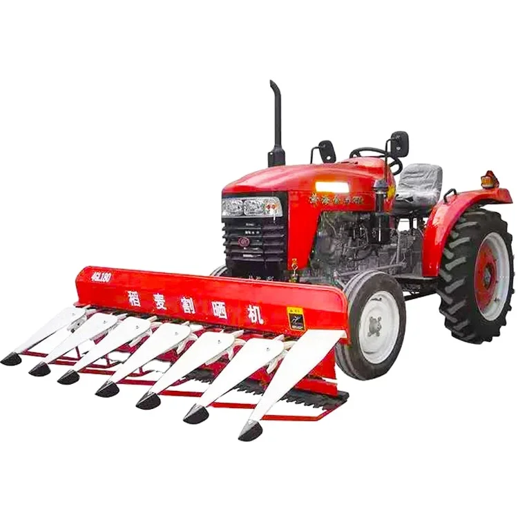 Agricultural four-wheel tractor front corn harvester header wheat combined harvesting and drying machine forage harvester