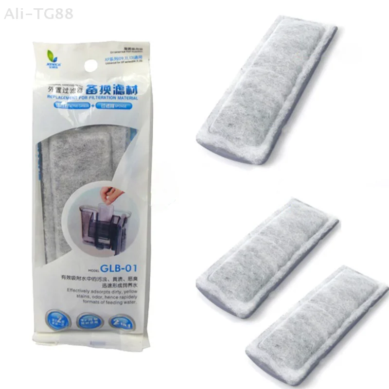 2pc Aquarium Filter Tank Filtration Aktivkohle Filter Baumwolle Media Schaum