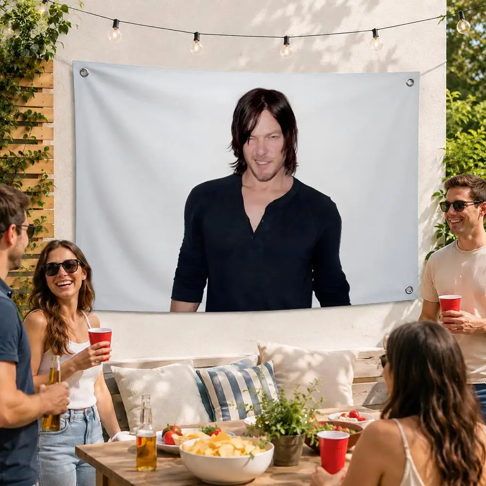 Reedus Tv Cool Flags Flag Soft skin-friendly Durable Tapestry Outdoor party Home living room bedroom Decoration