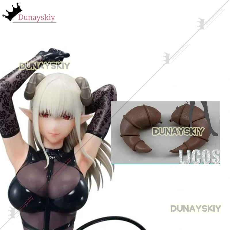 Anime Mayura 2.5 Dimensional Seduction Mayuri Hanyu Lustalotte Cosplay 20cm Horns Headclip Halloween Party Photography Headdress