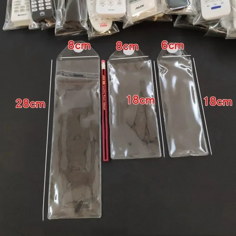 Image 4: Boîtier de télécommande universel transparent en PVC, housse anti-poussière, télécommande de climatisation TV, sac étanche, étui de protection, 1PC