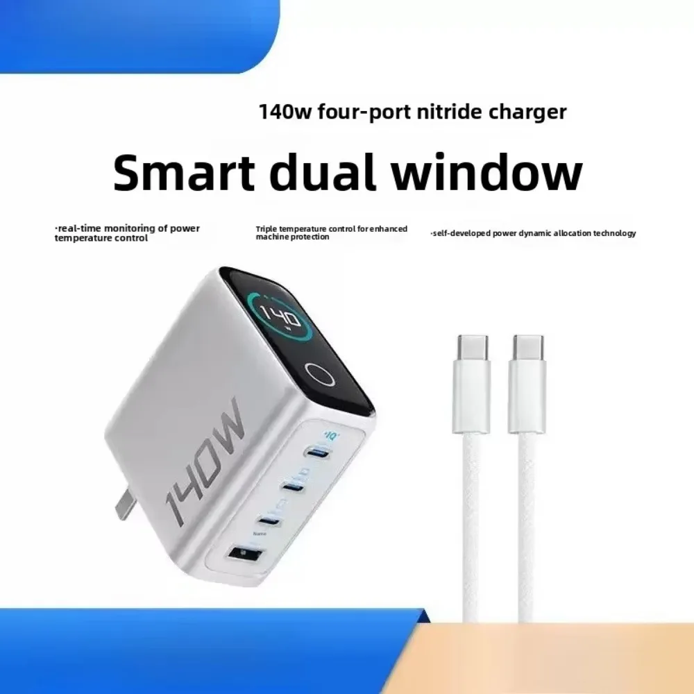 For IPhone 13 14 15 16 Pro Max Laptop Tablet With 1.5m Cable，For  Anker Zolo 140W GaN Charger PD Fast Charge 4 Ports
