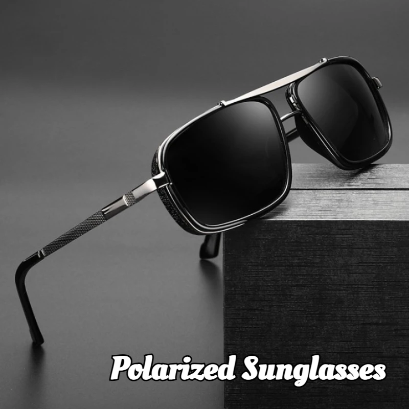 

Men Women Retro Punk Metal Sunglasses New Fashion TAC Polarized Sunglasses Outdoor Driving Travel UV400 Eye Protection Glasses
