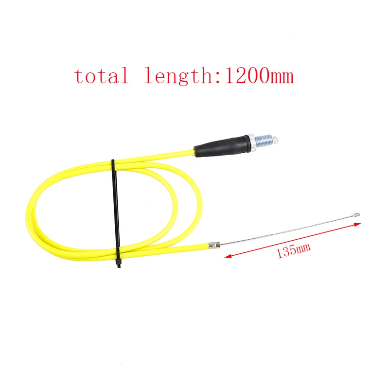 1200MM Motorcycle Throttle Cable Straight For Off-road Motorcycle XR50 CRF50 CRF70 KLX 110 125 Throttle Connector ATV