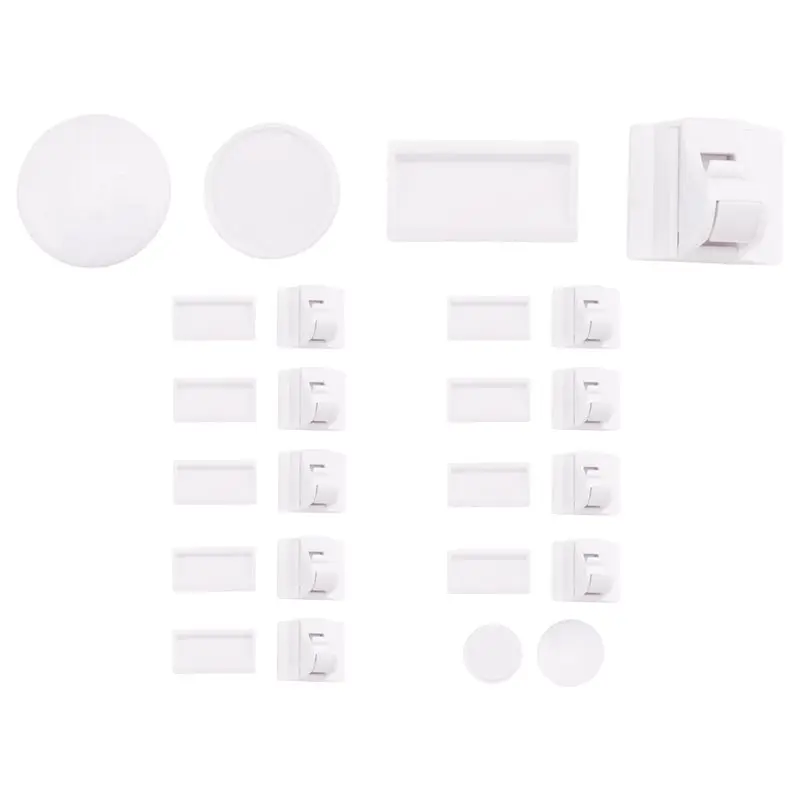 A23F-10+2 Magnetic Cabinet Locks Child Proof Cupboards Drawer Invisible Kids Baby Safe Lock Catch