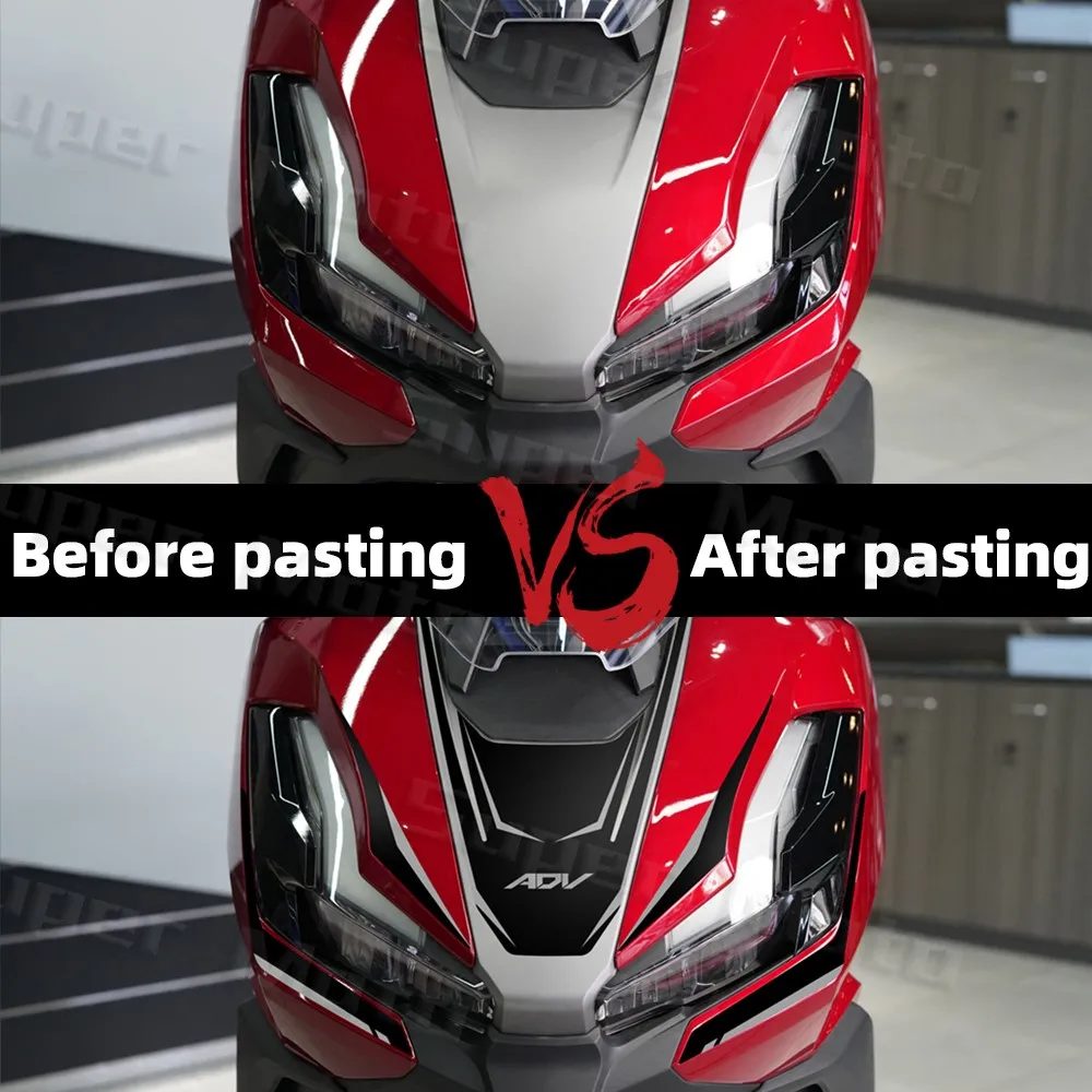 Motorcycle Head Front Fairing Sticker Protection Scooter Accessories Waterproof Decortion Decals For ADV350 ADV 350 350 adv 2025