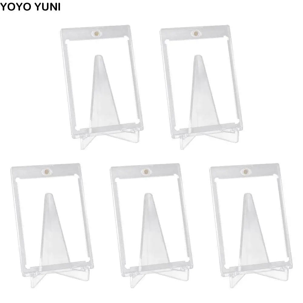 

35PT Magnetic Card Holder Acrylic Hard Plastic Sports Star Cards Case Clear UV Prevention Cards Protectors Yugioh