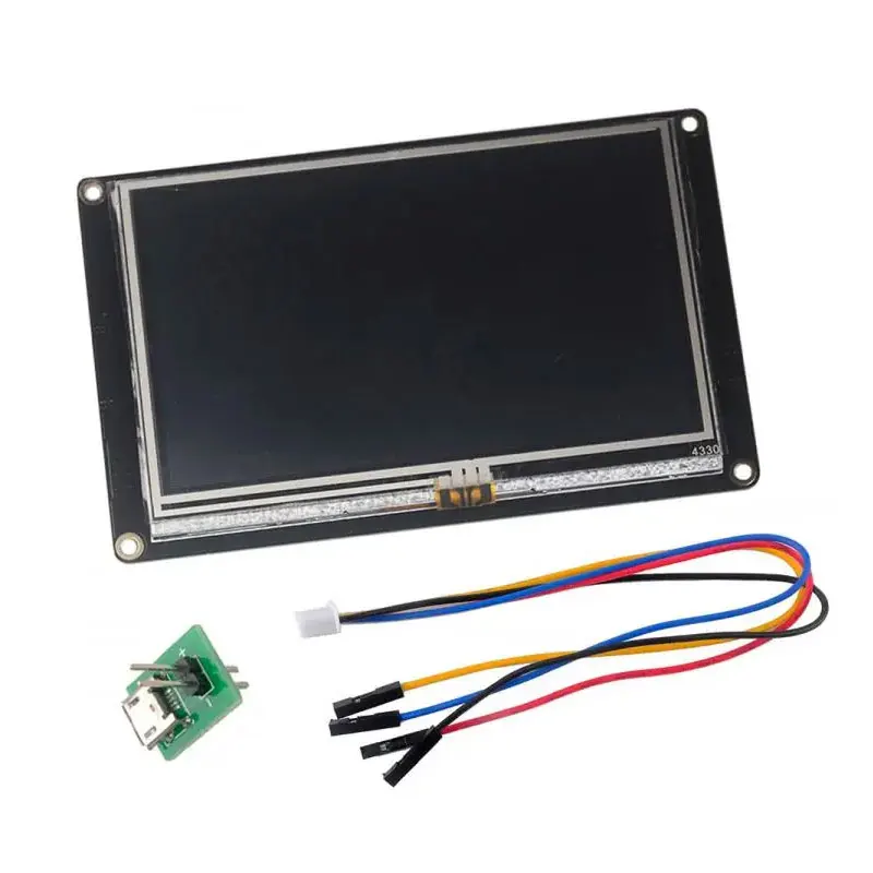 

Nextion NX8048K050 5,0-дюймовый дисплей HMI с улучшенным резистивным сенсорным TFT-интерфейсом 800x480 UART для Arduino/ESP32/Raspberry Pi