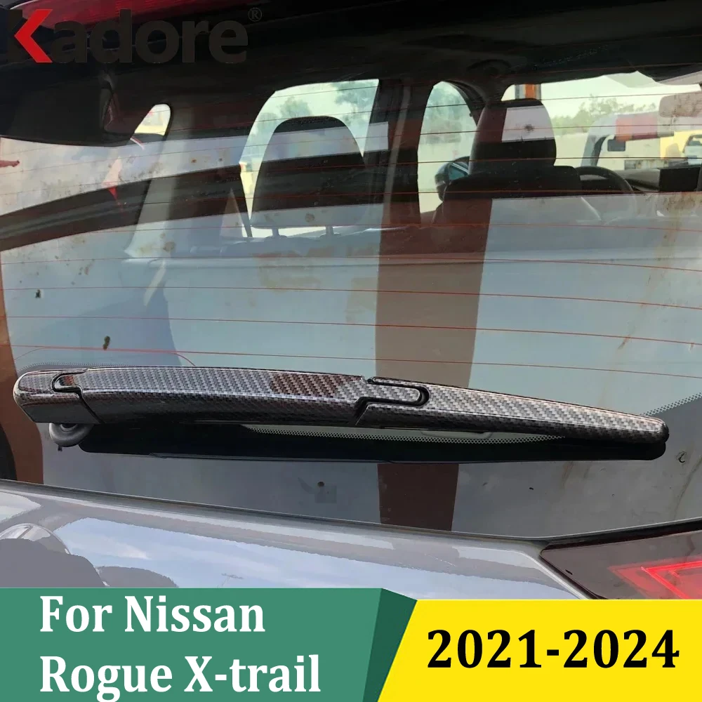 

Для Nissan Rogue X-trail 2021 2022 2023 2024, хромированная полоса заднего стеклоочистителя, накладки для мытья заднего ветрового стекла, аксессуары для стайлинга автомобилей