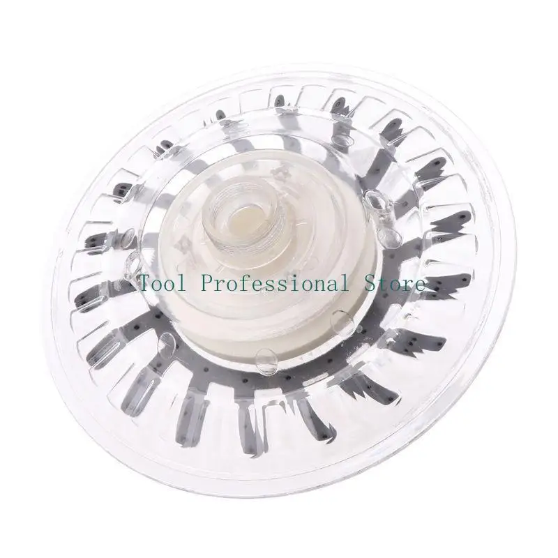 57QF 8" Bathroom 7 Colors Automatic LED Light Changing Round Top Shower for Head Bath
