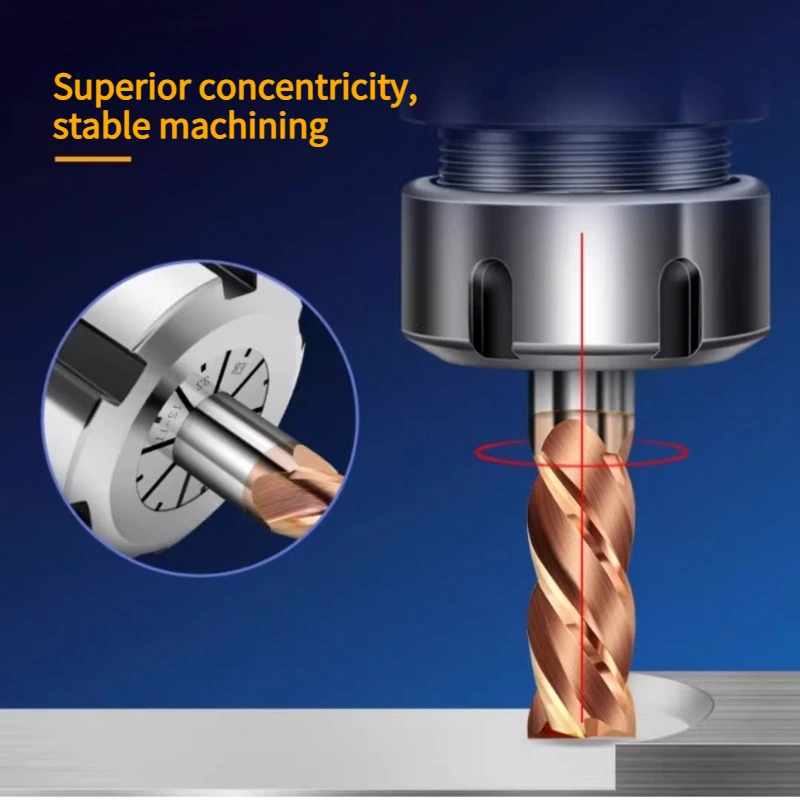 AAA 0.005 ER ER11 ER16 ER20 ER25 ER32 2mm 3mm 4mm 5mm 6mm 7mm 8mm 9mm 10mm Spring Collet Chuck CNC Set Alat Penjepit Bor