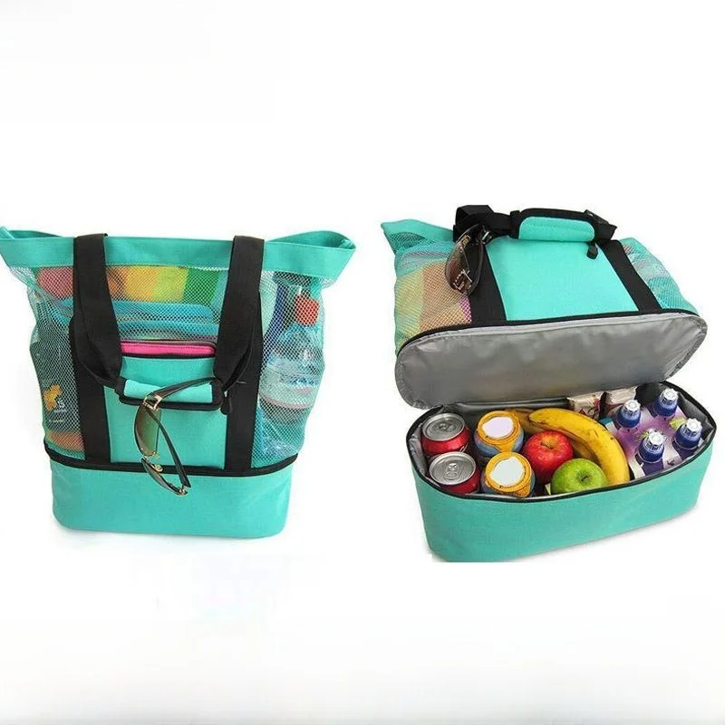

Double Layer Outdoor Picnic Thermal Preservation Bag Beach Multi Functional Camping Insulation Bag Ice Bag Storage Lunch Bag