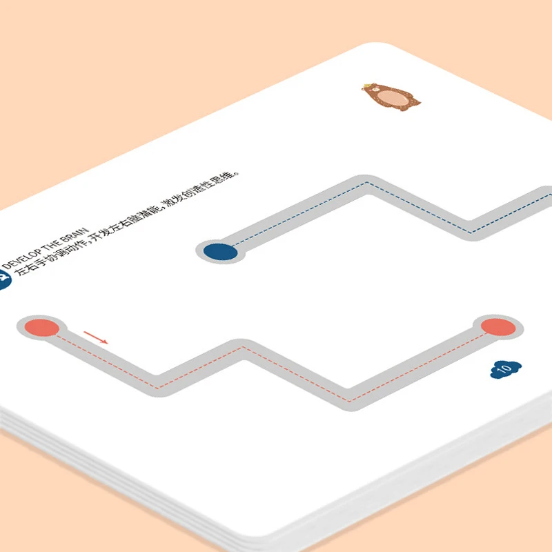 Tracing Workbook Magical Montessori Pen Control Training Cards Reusable Practice Copy Book for Kids Tracing Education Book