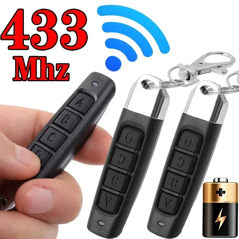 433MHZ Copy Remote Control 4 Channe ABCD Code Garage Gate Door Opener Wireless Remote Control Duplicator Cloning Code Car Key